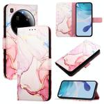 For Xiaomi 15 Ultra PT003 Marble Pattern Flip Leather Phone Case(Rose Gold)