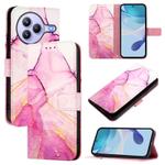 For Xiaomi Civi 5 Pro PT003 Marble Pattern Flip Leather Phone Case(Pink Purple Gold)