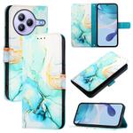 For Xiaomi Civi 5 Pro PT003 Marble Pattern Flip Leather Phone Case(Green)