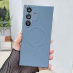 For Samsung Galaxy S23 FE 5G Solid Color Liquid Silicone MagSafe Magnetic Phone Case(Lavender Grey)