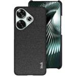 For Redmi Turbo 3 5G imak Ruiyi Series Cloth Texture PU + PC Phone Case(Black)