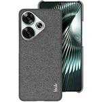 For Xiaomi Poco F6 5G imak Ruiyi Series Cloth Texture PU + PC Phone Case(Dark Grey)