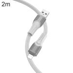 hoco X106 USB to 8 Pin Big Bull 2.4A Charging Data Cable, Length:2m(Grey)