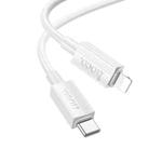 hoco X107 USB-C / Type-C to 8 Pin Favor PD Charging Data Cable, Length:1m(White)