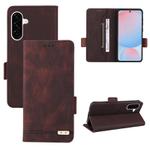 For Samsung Galaxy A56 Magnetic Clasp Leather Phone Case(Brown)