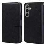 For Samsung Galaxy S24 FE 5G Skin Feeling Oil Leather Texture PU + TPU Phone Case(Black)