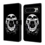 For Google Pixel 9 Pro XL Crystal Painted Leather Phone case(Skull)