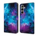 For Samsung Galaxy S24 FE 5G Crystal Painted Leather Phone case(Starry Sky)