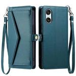 For Sony Xperia 10 VI Wallet Multi-card Slot Leather Phone Case with Lanyard(Green)