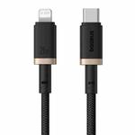 Baseus Dura Series USB-C / Type-C to 8 Pin 20W Fast Charging Cable, Length:1m(Gold Black)