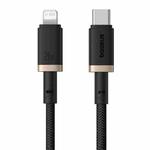 Baseus Dura Series USB-C / Type-C to 8 Pin 20W Fast Charging Cable, Length:2m(Gold Black)