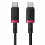 Baseus Dura Series USB-C / Type-C to USB-C / Type-C 100W Fast Charging Cable, Length:1m(Red Black)