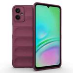 For Samsung Galaxy A06 5G Magic Shield TPU + Flannel Phone Case(Wine Red)