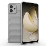 For Samsung Galaxy A07 4G Magic Shield TPU + Flannel Phone Case(Grey)