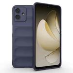 For Samsung Galaxy A07 4G Magic Shield TPU + Flannel Phone Case(Dark Blue)