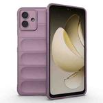 For Samsung Galaxy A07 4G Magic Shield TPU + Flannel Phone Case(Purple)