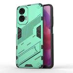 For Motorola Moto G24 4G Punk Armor 2 in 1 PC + TPU Phone Case with Holder(Green)