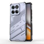 For Motorola Edge 60 Fusion 5G Global Punk Armor 2 in 1 PC + TPU Phone Case with Holder(Grey)