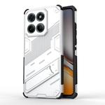 For Motorola Edge 60 Fusion 5G Global Punk Armor 2 in 1 PC + TPU Phone Case with Holder(White)