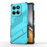 For Motorola Edge 60 Fusion 5G Global Punk Armor 2 in 1 PC + TPU Phone Case with Holder(Blue)