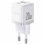 Baseus PD20W USB, USB-C / Type-C Fast Charger, Plug Type:EU Plug(White)