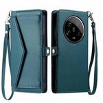 For Xiaomi 14 Ultra 5G Wallet Multi-card Slot Leather Phone Case with Lanyard(Green)