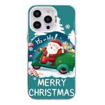 For iPhone 15 Pro Max Christmas Series PC Full Coverage Pattern Phone Case(CW047 White)