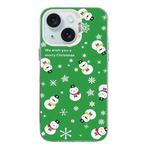 For iPhone 14 Plus Christmas Series PC Full Coverage Pattern Phone Case(CW038 White)