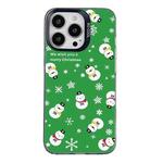 For iPhone 14 Pro Max Christmas Series PC Full Coverage Pattern Phone Case(CK038 Black)