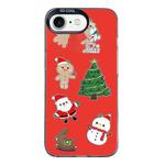 For iPhone 7 / 8 / SE 2020 2022 Christmas Series PC Full Coverage Pattern Phone Case(CK040 Black)