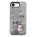 For iPhone 7 / 8 / SE 2020 2022 Christmas Series PC Full Coverage Pattern Phone Case(CK041 Black)