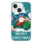 For iPhone 13 Christmas Series PC Full Coverage Pattern Phone Case(CW047 White)