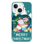 For iPhone 13 Christmas Series PC Full Coverage Pattern Phone Case(CW048 White)