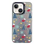 For iPhone 13 Christmas Series PC Full Coverage Pattern Phone Case(CK036 Black)