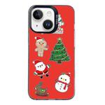 For iPhone 13 Christmas Series PC Full Coverage Pattern Phone Case(CK040 Black)