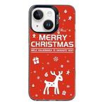 For iPhone 13 Christmas Series PC Full Coverage Pattern Phone Case(CK045 Black)