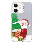 For iPhone 12 Christmas Series PC Full Coverage Pattern Phone Case(CW034 White)