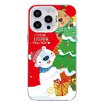 For iPhone 11 Pro Max Christmas Series PC Full Coverage Pattern Phone Case(CW033 White)
