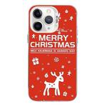 For iPhone 11 Pro Christmas Series PC Full Coverage Pattern Phone Case(CW045 White)