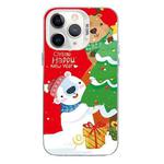 For iPhone 11 Pro Christmas Series PC Full Coverage Pattern Phone Case(CW033 White)