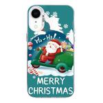 For iPhone XR Christmas Series PC Full Coverage Pattern Phone Case(CW047 White)