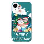 For iPhone XR Christmas Series PC Full Coverage Pattern Phone Case(CW048 White)