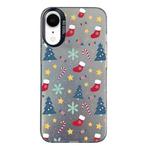 For iPhone XR Christmas Series PC Full Coverage Pattern Phone Case(CK036 Black)