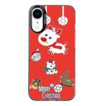 For iPhone XR Christmas Series PC Full Coverage Pattern Phone Case(CK039 Black)