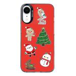 For iPhone XR Christmas Series PC Full Coverage Pattern Phone Case(CK040 Black)