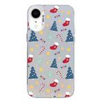 For iPhone XR Christmas Series PC Full Coverage Pattern Phone Case(CW036 White)