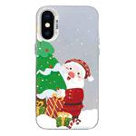 For iPhone XS Max Christmas Series PC Full Coverage Pattern Phone Case(CW034 White)