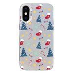 For iPhone XS Max Christmas Series PC Full Coverage Pattern Phone Case(CW036 White)