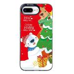 For iPhone 7 Plus / 8 Plus Christmas Series PC Full Coverage Pattern Phone Case(CK033 Black)