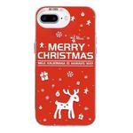 For iPhone 7 Plus / 8 Plus Christmas Series PC Full Coverage Pattern Phone Case(CW045 White)